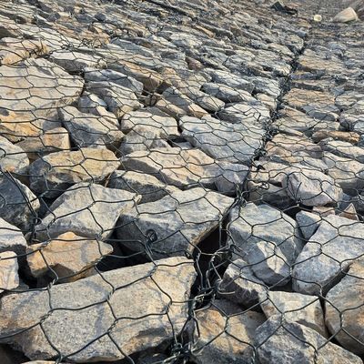 PVC Coated Wire Mesh Gabion For Riverbank Protection And Slope Stabilization