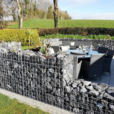 Modular Vertical Garden Welded Gabion Stone Cage Planters Rustproof