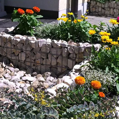 Hot Dip Galvanized Gabion Planters 6x2x1m Weather Resistant With 50x50mm Mesh