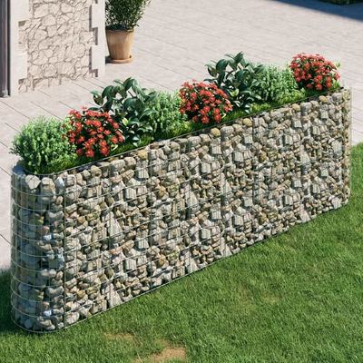 Heavy Duty Galvanized Gabion Planters 50x50mm Mesh For Garden Landscape