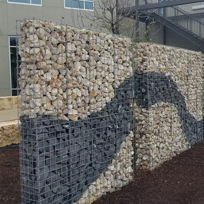 Hot Dipped Galvanized Welded Wire Mesh Gabion Box For Retaining Wall Fencing