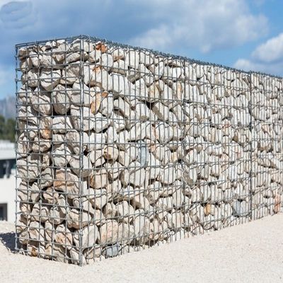 50 X 100mm Galvanized Welded Mesh Gabion Stone Box Cage Wall