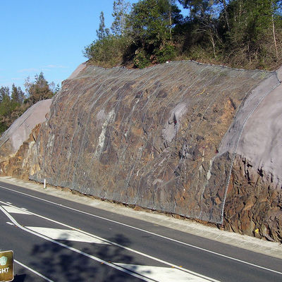 Steel Wire Rock Netting Slope Protection High Tensile For Rockfall Containment