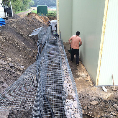 Anti Rust 1x1x0.5m Garden Gabion Box Stone Cage Galvanized Gabion Fence Wall For Sale