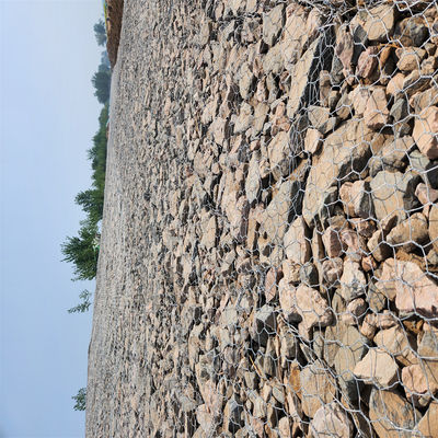 Galvanized Gabion Mesh Stone Wall For Civil Engineering And Architecture Projects