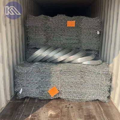 Galvanized Iron Wire Stone Gabion Wall Cages Hexagonal Hole 60x80mm 80X100mm