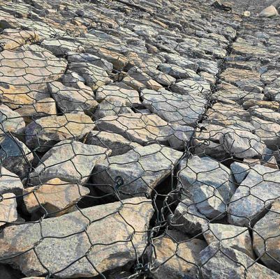 Hot Dip Galvanized Woven Wire Mesh Gabion Stone Cage 2x1x1m Manufacturer