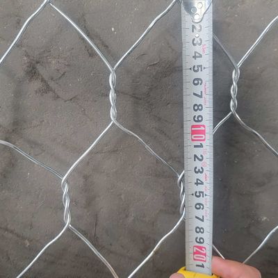 Hot Dip Galvanized Woven Wire Mesh Gabion Stone Cage 2x1x1m Manufacturer