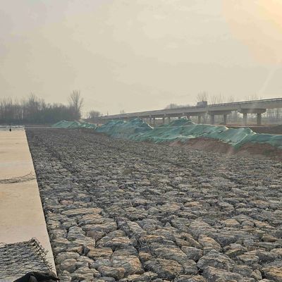 Hot Dip Galvanized Woven Wire Mesh Gabion Stone Cage 2x1x1m Manufacturer