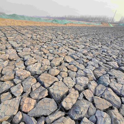 3x1x1m PVC Coated Gabion Basket Wire Mesh Boxes For Fence Wall