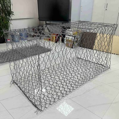 PVC Coated Gabion Basket Gabion Cloture Mattress 6x2x1m Gabion Baskets For River Use