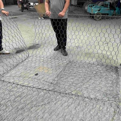 PVC Coated Gabion Basket Gabion Cloture Mattress 6x2x1m Gabion Baskets For River Use