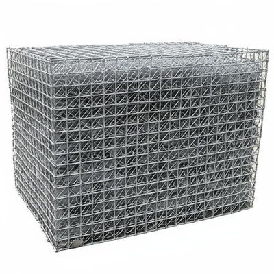 Double Twist Gabion Basket 60x80mm Galvanized PVC Coated Wire Stone Cage