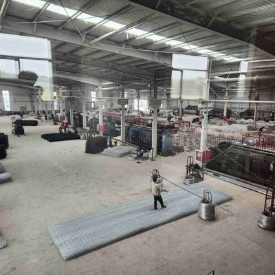 2.7mm HDP Galvanized Gabion Wall Double Twist Gabion Stone Wall Cage