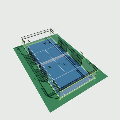 Pro Grade Modular Powder Coated Padel Court For Sport Facilities
