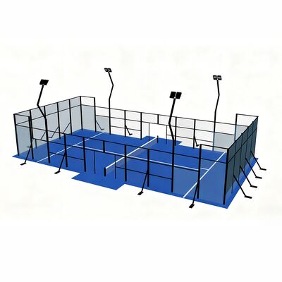 Professional Padel Court Panoramic Or Full Panoramic Padel Court Unique Design 20 Years Usage Life