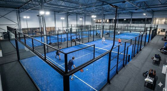 Europe Standard Customize Logo Outdoor Indoor Super Full Panoramic Padel Court Professional Competition Paddle Tennis Court