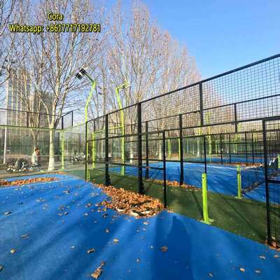 Outdoor 20m X 10m Commercial Padel Tennis Court With All Accessories