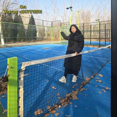 Long Lasting Durability Outdoor 6m  X 20m Single Padel Tennis Court For Professional Competition