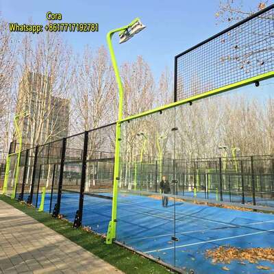 Panoramic Padel Tennis Court Outdoor Paddle Court Sports Field Terrain De Padel