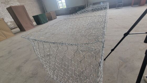 Gabion Stone Basket Wall Galvanize Short Twisted Wire Mesh Box Wall Wire Woven Gabion Mattress for River Bank Protection