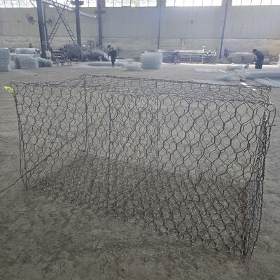 Erosion Control Galvanized Woven Gabion Box /PVC Gabion Box Retaining Walls for Slope Stabilization