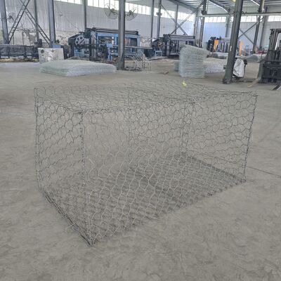 PVC Coated 2.7mm Galvanized 4mx1mx1m Gabion Basket for Garden and River Protection