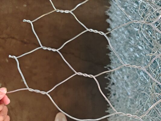 Robust Galvanized Woven Mesh Cage for Stone Filled Retaining Gabion Structures