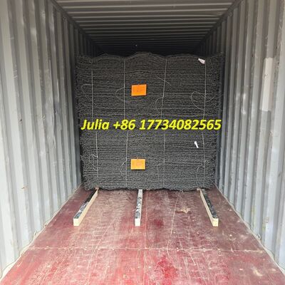 PVC Coated Gabion Baskets With Robust Hexagonal Mesh And Tie Lacing Wire Connections For Durable Retaining Walls And Slope Stabilization