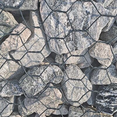PVC Coated Gabion Basket Gabion Box For Stone Retaining Wall
