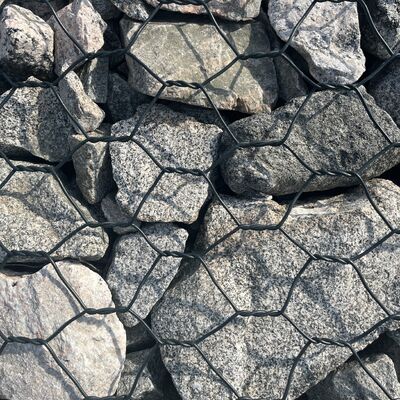 Economical Galvanized/PVC Coated 100mmx120mm Hexagonal Woven Gabion Basket for Landscaping