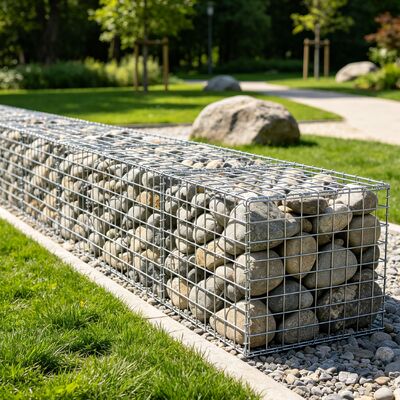 Welded Mesh Gabion Fast Assemble Garden Stone Basket for Landscape Retaining Wall