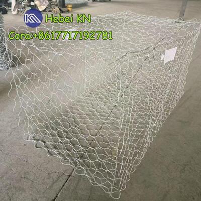 Galvanized Double-twisted Hexagonal Woven Gabion Basket For Retaining Walls