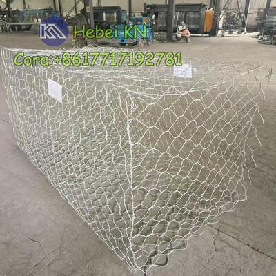 Galvanized Double-twisted Hexagonal Woven Gabion Basket For Retaining Walls
