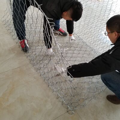 Hot Dipped Galvanized Hexagonal Gabion Basket for River Erosion Control