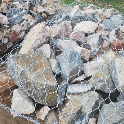 Galvanized & PVC Coated Gabion Wall Stone Cage for Landscape Garden Retaining Wall
