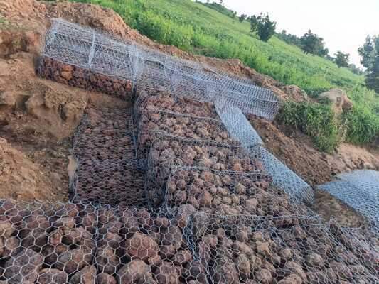 Factory Direct & Fast Shipping philippine used 3.05mm / 2*1*1m / 80*100mm Gabion Mesh Cage for Sale
