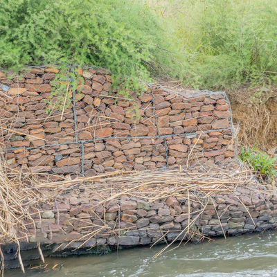 Custom Hot Dip Galvanized Steel Gabion Mattresses Flood Resilience For Water Control